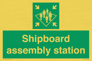 Shipboard assembly station